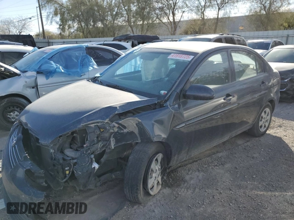 2008 Hyundai Accent GLS with VIN KMHCN46C38U229764, listed as a Copart auction lot 41918725 with 0 mi miles and Salvage Title. Bid and sale history available at carsss.com. Image 1.
