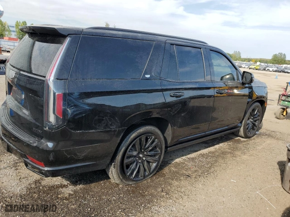 2021 Cadillac Escalade Sport Platinum with VIN 1GYS4GKT1MR375792, listed as a Copart auction lot 71609644 with 101,370 mi miles and Salvage Title. Bid and sale history available at carsss.com. Image 3.