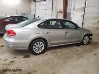 2012 Volkswagen Passat S w/Appearance with VIN 1VWAH7A38CC038574, listed as a Copart auction lot 44232305 with 157,886 mi miles and Salvage Title. Bid and sale history available at carsss.com. Image 3.