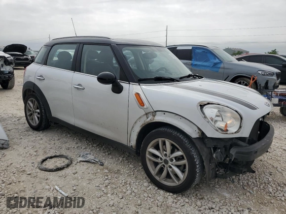 2013 MINI Countryman with VIN WMWZB3C5XDWM31620, listed as a Copart auction lot 51096035 with 93,928 mi miles and Salvage title. Bid and sale history available at DreamBid. Image 4.