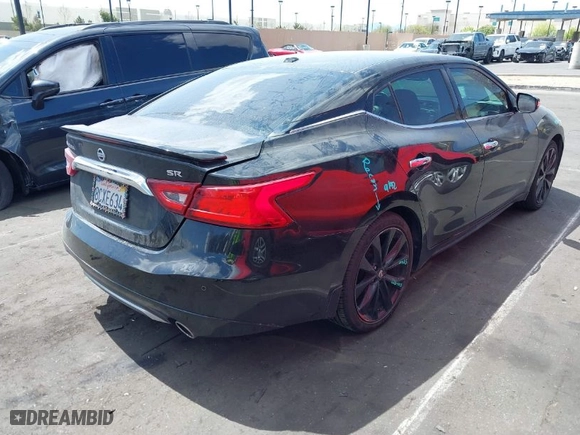 2017 Nissan Maxima SR with VIN 1N4AA6AP3HC453917, listed as a IAAI auction lot 41943615 with 114,048 mi miles. Bid and sale history available at carsss.com. Image 4.