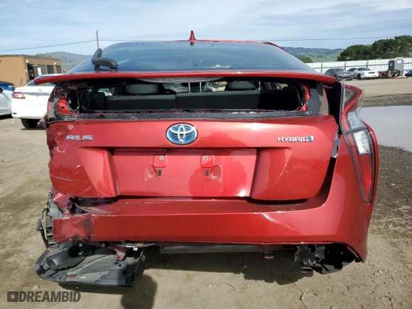 2016 Toyota Prius Two with VIN JTDKBRFU2G3511171, listed as a Copart auction lot 49984105 with 76,992 mi miles and Salvage Title. Bid and sale history available at carsss.com. Image 6.
