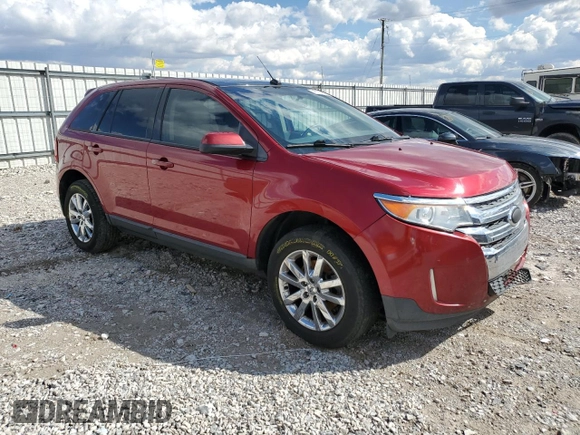 2013 Ford Edge SEL with VIN 2FMDK3JCXDBB93814, listed as a Copart auction lot 46775995 with 175,177 mi miles and Salvage Title. Bid and sale history available at carsss.com. Image 4.