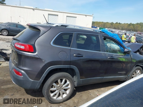 2014 Jeep Cherokee Limited with VIN 1C4PJLDB3EW305005, listed as a IAAI auction lot 41887214 with 196,884 mi miles. Bid and sale history available at carsss.com. Image 13.