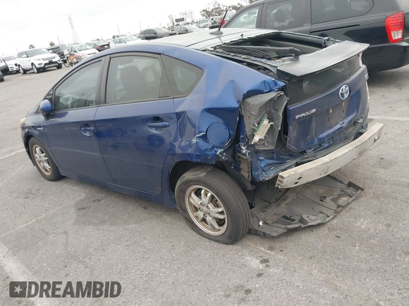 2011 Toyota Prius I with VIN JTDKN3DU8B5287330, listed as a IAAI auction lot 41892691 with 210,703 mi miles. Bid and sale history available at carsss.com. Image 3.