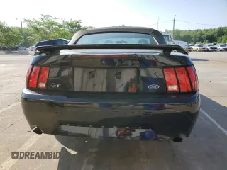 2002 Ford Mustang GT Deluxe with VIN 1FAFP45X02F201213, listed as a Copart auction lot 56493595 with 81,776 mi miles and Salvage title. Bid and sale history available at DreamBid. Image 6.