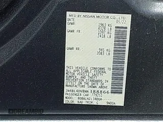 2022 Nissan Altima 2.5 SV with VIN 1N4BL4DV8NN388866, listed as a IAAI auction lot 41711215 with 54,999 mi miles. Bid and sale history available at carsss.com. Image 9.
