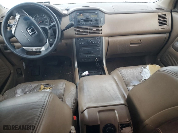 2005 Honda Pilot EX-L with RES with VIN 2HKYF18655H553320, listed as a Copart auction lot 88974095 with 185,265 mi miles and Salvage Title. Bid and sale history available at carsss.com. Image 8.