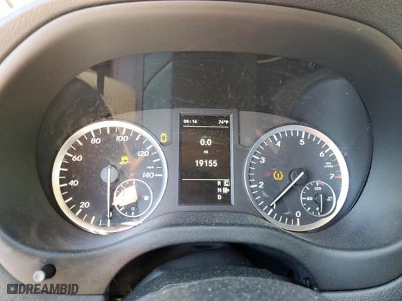 2018 Mercedes-Benz Metris Passenger Van with VIN WD4PG2EE2J3403767, listed as a Copart auction lot 75395924 with 19,155 mi miles and Salvage Title. Bid and sale history available at carsss.com. Image 9.