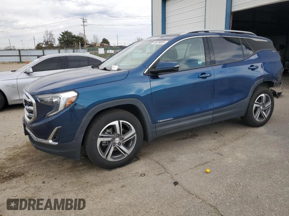 2020 GMC Terrain SLT z VIN 3GKALVEV9LL241516, wystawiony jako Copart lot #49876855 z przebiegiem 94 493 mil mil oraz Szkoda całkowita • Salvage title. Historia ofert i sprzedaży dostępna na DreamBid. Obrazek 1.