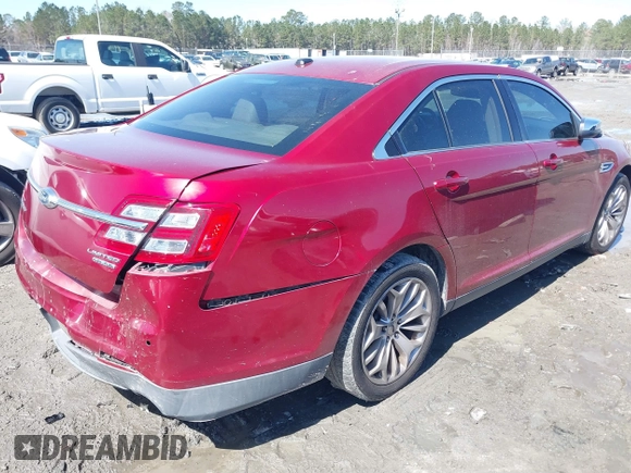 2013 Ford Taurus Limited with VIN 1FAHP2F80DG199576, listed as a IAAI auction lot 41759527 with 134,788 mi miles. Bid and sale history available at carsss.com. Image 4.