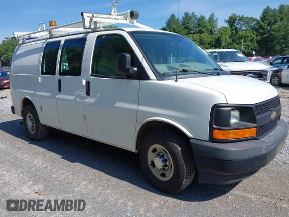 2017 Chevrolet Express Cargo with VIN 1GCWGAFF9H1268851, listed as a IAAI auction lot 42553603 with 231,252 mi miles and . Bid and sale history available at DreamBid. Image 1.