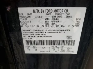 2010 Ford F-150 XL with VIN 1FTEX1E83AFA35877, listed as a Copart auction lot 45586385 with 105,622 mi miles and Salvage title. Bid and sale history available at DreamBid. Image 12.