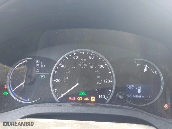 2013 Lexus CT 200h Hybrid with VIN JTHKD5BH7D2159944, listed as a IAAI auction lot 41791641 with 141,066 mi miles. Bid and sale history available at carsss.com. Image 7.
