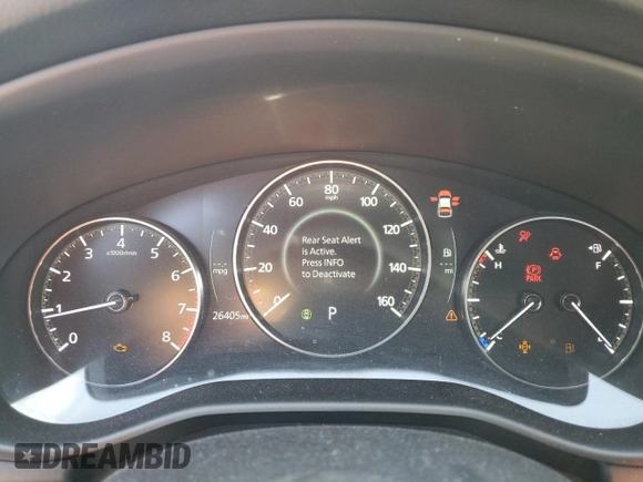 2024 Mazda 3 S Preferred with VIN JM1BPALM6R1650726, listed as a Copart auction lot 88949155 with 26,405 mi miles and Salvage title. Bid and sale history available at DreamBid. Image 9.