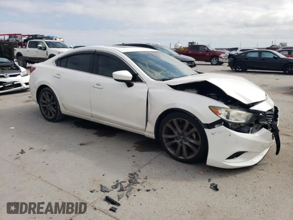 2017 Mazda 6 Touring with VIN JM1GL1V56H1148949, listed as a Copart auction lot 42053225 with 71,546 mi miles and Salvage Title. Bid and sale history available at DreamBid. Image 4.