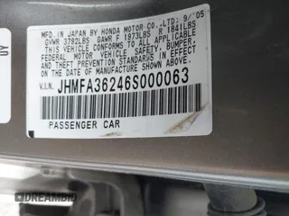 2006 Honda Civic z VIN JHMFA36246S000063, wystawiony jako IAAI lot #42374508 z przebiegiem 145 891 mil mil oraz . Historia ofert i sprzedaży dostępna na DreamBid. Obrazek 9.