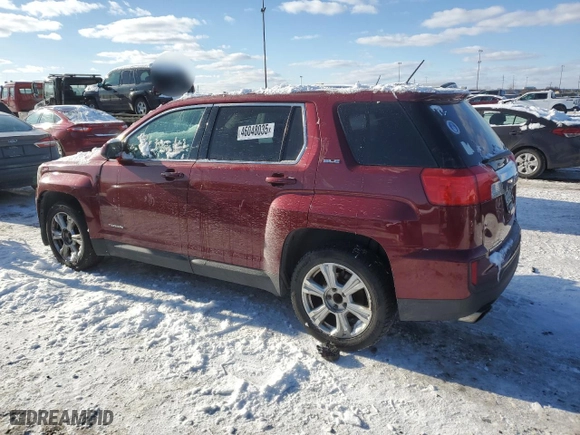 2017 GMC Terrain SLE with VIN 2GKALMEK4H6219676, listed as a Copart auction lot 46048035 with NaN miles and Clean Title. Bid and sale history available at carsss.com. Image 2.