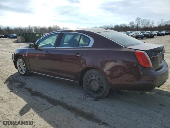 2009 Lincoln MKS with VIN 1LNHM94R59G600257, listed as a Copart auction lot 46132355 with 134,876 mi miles and Salvage Title. Bid and sale history available at carsss.com. Image 2.