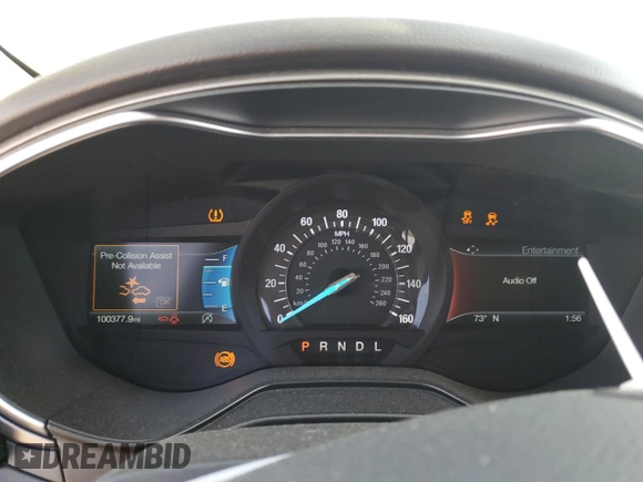 2020 Ford Fusion SEL with VIN 3FA6P0CDXLR117180, listed as a Copart auction lot 48495565 with 100,377 mi miles and Salvage title. Bid and sale history available at DreamBid. Image 9.