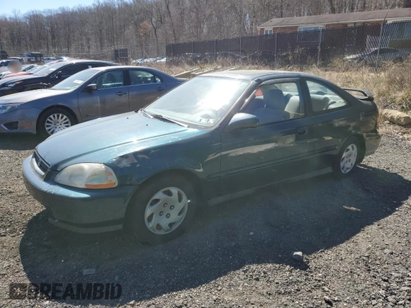 1997 Honda Civic EX z VIN 1HGEJ8142VL136575, wystawiony jako Copart lot #49732395 z przebiegiem 296 782 mil mil oraz Szkoda całkowita • Salvage title. Historia ofert i sprzedaży dostępna na DreamBid. Obrazek 1.