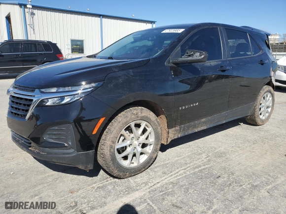 2022 Chevrolet Equinox LS with VIN 2GNAXHEV7N6118989, listed as a Copart auction lot 47923985 with 94,132 mi miles and Salvage Title. Bid and sale history available at carsss.com. Image 1.