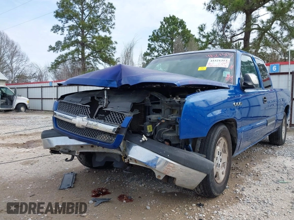 2003 Chevrolet Silverado 1500 with VIN 2GCEC19T731186984, listed as a IAAI auction lot 41521313 with 288,433 mi miles. Bid and sale history available at carsss.com. Image 6.