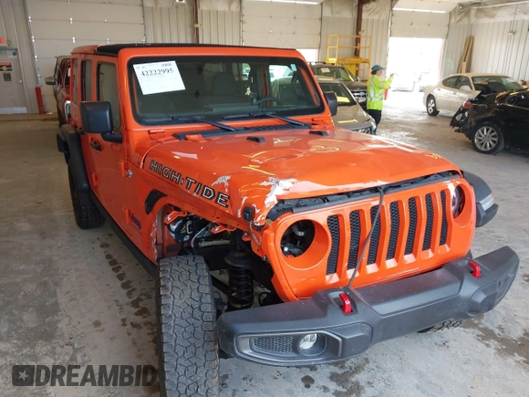 2023 Jeep Wrangler Sport with VIN 1C4HJXDG7PW676453, listed as a IAAI auction lot 42222995 with 32,347 mi miles and . Bid and sale history available at DreamBid. Image 6.