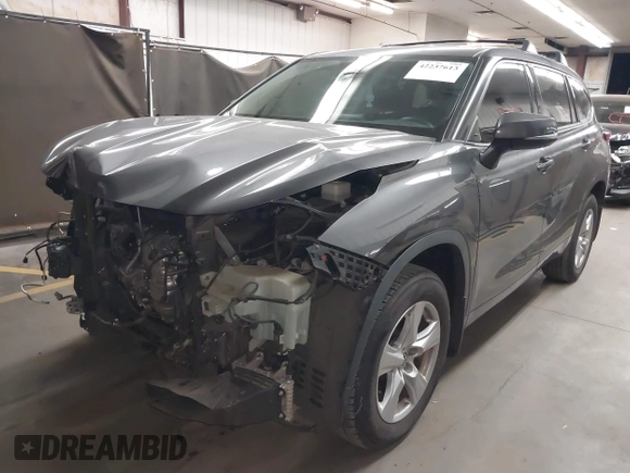 2021 Toyota Highlander L with VIN 5TDCZRBH2MS146641, listed as a IAAI auction lot 42237613 with 68,480 mi miles and . Bid and sale history available at DreamBid. Image 18.