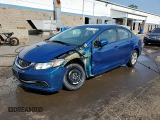 2015 Honda Civic LX with VIN 2HGFB2F56FH563627, listed as a Copart auction lot 59367235 with 114,624 mi miles and Non repairable. Bid and sale history available at DreamBid. Image 1.