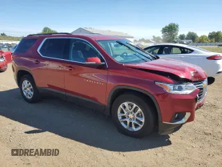 2021 Chevrolet Traverse LT Leather with VIN 1GNEVHKW6MJ169289, listed as a Copart auction lot 70177504 with 30,718 mi miles and Salvage Title. Bid and sale history available at carsss.com. Image 4.