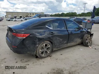 2021 Nissan Sentra SV with VIN 3N1AB8CV8MY329726, listed as a Copart auction lot 56601225 with 51,856 mi miles and Salvage Title. Bid and sale history available at DreamBid. Image 3.