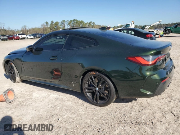 2021 BMW 4 Series 430i xDrive with VIN WBA73AP04MCG51086, listed as a Copart auction lot 48615345 with 36,513 mi miles and Salvage Title. Bid and sale history available at carsss.com. Image 2.