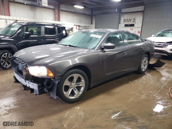 2014 Dodge Charger SE with VIN 2C3CDXBG9EH145565, listed as a Copart auction lot 47486455 with 107,274 mi miles and Salvage Title. Bid and sale history available at carsss.com. Image 1.