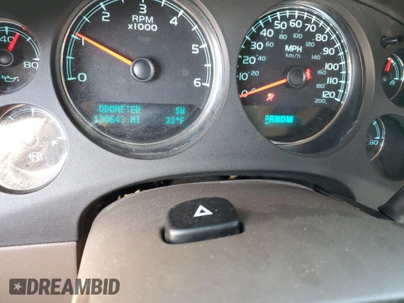2013 Chevrolet Silverado 1500 LTZ with VIN 1GCRKTE74DZ296814, listed as a Copart auction lot 74476753 with 130,643 mi miles and Salvage Title. Bid and sale history available at DreamBid. Image 9.