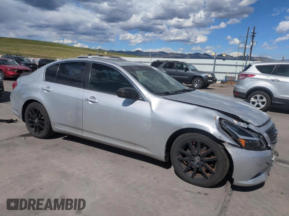 2013 Infiniti G37 Journey with VIN JN1CV6AP9DM721898, listed as a Copart auction lot 55339035 with 180,792 mi miles and Salvage title. Bid and sale history available at DreamBid. Image 4.