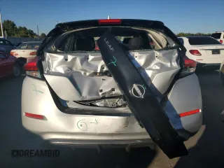 2025 Nissan LEAF S with VIN 1N4AZ1BV0SC560195, listed as a Copart auction lot 73803714 with 1,728 mi miles and Salvage Title. Bid and sale history available at carsss.com. Image 6.