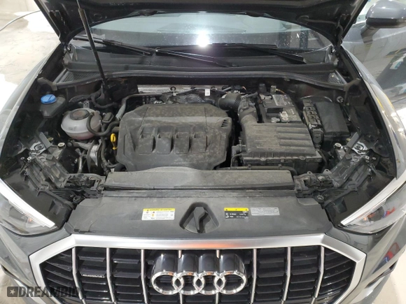 2022 Audi Q3 Premium with VIN WA1AUCF33N1002302, listed as a Copart auction lot 51973985 with 49,886 mi miles and Salvage Title. Bid and sale history available at carsss.com. Image 12.