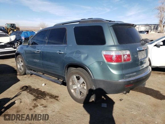 2009 GMC Acadia SLT2 z VIN 1GKER33DX9J111114, wystawiony jako Copart lot #86410764 z przebiegiem 158 438 mil mil oraz Szkoda całkowita • Salvage title. Historia ofert i sprzedaży dostępna na DreamBid. Obrazek 2.