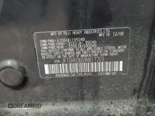 2009 Subaru Impreza i z VIN JF1GH60669H817203, wystawiony jako Copart lot #58482215 z przebiegiem 124 184 mil mil oraz Szkoda całkowita • Salvage title. Historia ofert i sprzedaży dostępna na DreamBid. Obrazek 12.