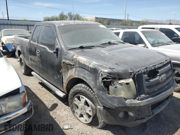 2010 Ford F-150 XL with VIN 1FTEX1CW7AFA12927, listed as a Copart auction lot 41544835 with 240,143 mi miles and Salvage Title. Bid and sale history available at carsss.com. Image 4.