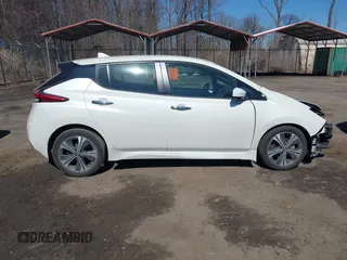2021 Nissan LEAF SV with VIN 1N4AZ1CV8MC556168, listed as a IAAI auction lot 41758095 with 16,631 mi miles and . Bid and sale history available at DreamBid. Image 14.