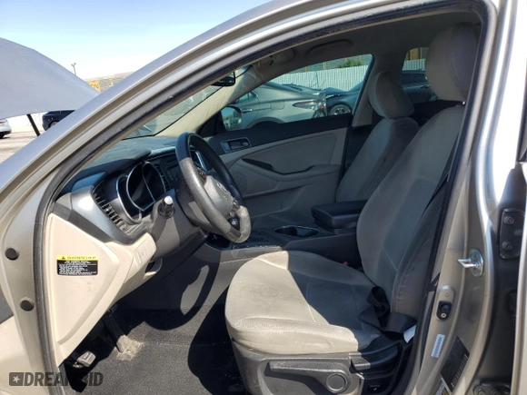2014 Kia Optima LX with VIN KNAGM4A74E5476751, listed as a Copart auction lot 49802185 with 0 mi miles and Clean Title. Bid and sale history available at carsss.com. Image 7.