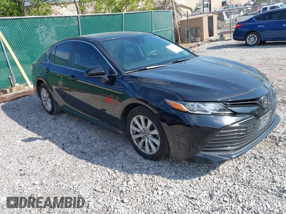 2019 Toyota Camry LE with VIN 4T1B11HK1KU718374, listed as a IAAI auction lot 42071905 with 86,460 mi miles and . Bid and sale history available at DreamBid. Image 1.