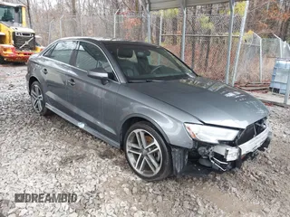 2018 Audi A3 Sedan Premium Plus with VIN WAUJ8GFF6J1018318, listed as a IAAI auction lot 41559377 with 88,594 mi miles. Bid and sale history available at carsss.com. Image 1.