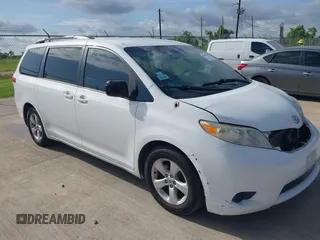 2013 Toyota Sienna LE AAS with VIN 5TDKK3DC7DS308116, listed as a IAAI auction lot 42663905 with 245,943 mi miles and . Bid and sale history available at DreamBid. Image 1.