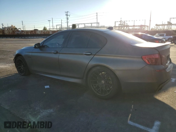 2014 BMW 5 Series 535d with VIN WBAXA5C58ED690545, listed as a Copart auction lot 46672495 with 161,998 mi miles and Salvage Title. Bid and sale history available at carsss.com. Image 2.