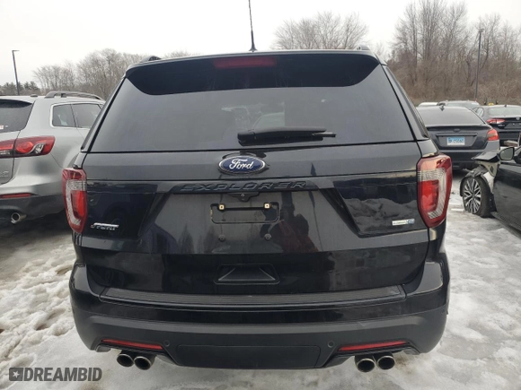 2018 Ford Explorer Sport with VIN 1FM5K8GT7JGC59393, listed as a Copart auction lot 46727055 with 173,143 mi miles and Clean Title. Bid and sale history available at carsss.com. Image 6.