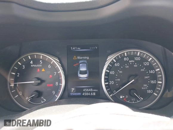 2018 Infiniti Q50 3.0t LUXE with VIN JN1EV7AP1JM361018, listed as a IAAI auction lot 39463706 with 45,648 mi miles. Bid and sale history available at carsss.com. Image 7.