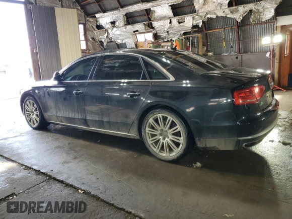 2013 Audi A8 4.0L с VIN WAUR2AFD0DN010633, выставлен на аукционе Copart как лот 47470525 с пробегом 127 801 миль миль и Списание • Salvage title. История ставок и продаж доступна на DreamBid. Изображение 2.
